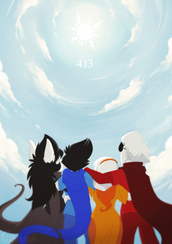 aeritus:  Well it’s already 4/13 over here so!!!Happy Homestuck Day guys!!! &lt;3&lt;3&lt;3  Commisions - RedBubble - ForFansByFans - Buy Me A Coffe  