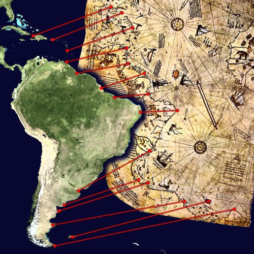 Spanish explorers in north america map