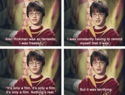 kaslytherine:  youraphanguy:  potters-broomstick:  Alan’s sense of humour  It’s such a shame that such an amazing actor has passed, he was and will remain to be a true legend.   