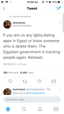 spuriusbrocoli:  annabethchasy: important!! This is happening. (BBC link.) And the inciting incident? There was a concert in Cairo by the Lebanese band Mashrou’ Leila (whose lead singer Hamed Sinno is openly gay and an advocate of LGBTQ rights) where