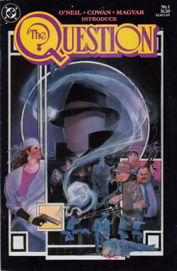 The Question No.1 (DC Comics, 1986). Cover art by Bill Sienkiewicz.From Oxfam in Nottingham.