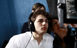 Xavier Dolan while filming I Killed My Mother (2009)