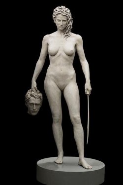 heroineimages:  marlene:  when-in-doubt-sing:  arbitraryimposition:  thebutchriarchy: Medusa with the Head of Perseus, Luciano Garbati, 2008 I adore how she carries his head low, at her side, and not aloft in triumph.  This is not a self-aggrandizing