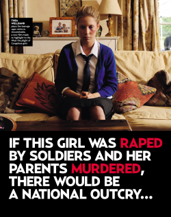 bakongo:  [TW: rape] [Pictures captions]  The first image is Thea Wellband, who plays the teenage rape victim in Unwatchable. [x] The second image is Rose, nine years old, who was raped so violently her hips are permanently damaged. [x]  