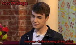 Interview with Nico Mirallegro : On This Morning GIF Set from My Mad Fat Diary (Stunt Bum)Nico&rsquo;s real bum in The Village 
