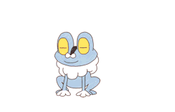bluekomadori:  A test. Animating is so fun :D I’ll learn how to do it properly one day I’m not sure what this Froakie is doing so don’t ask me haha :P 