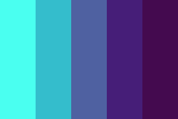 color-palettes:  Leviathan - Submitted by  Zedetta   #4afff0 #34bdcc #4f61a1 #461e78 #440a4f [image used]