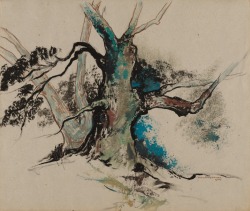wetreesinart:  Carl Frederick Gaertner (American, 1898-1952), Tree Study, 1948, watercolor 