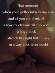 he-fucked-my-gf:  Thanks to http://hotwifeoc.tumblr.com/ for this submission. My best congratulations on having such a hot girlfriend. 