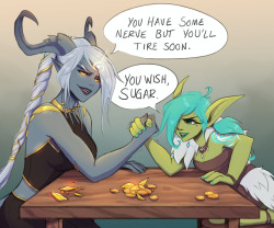 faebelina:  My stubborn girls like each other more than they care to admit.  