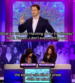 xbestofmex:  ichwilljeden:  redvinesgiraffe:  the goth detectives  The best duo in history. Seriously.  This was the best Big Fat Quiz of the Year ever. 