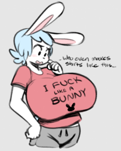 norithics:  angstrom-nsfw:Molly lost a bet to Roxy and now she has to wear this shirt Salacious bets are an underrepresented kink. c: