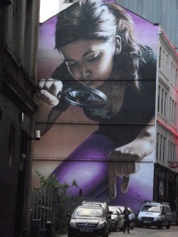 Aha, there’s a good specimen (street art by Smug in Glasgow, Scotland)