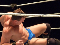 jakeslammer:  Let’s Take a Moment To Admire Ted Dibiase Jr’s Package. 