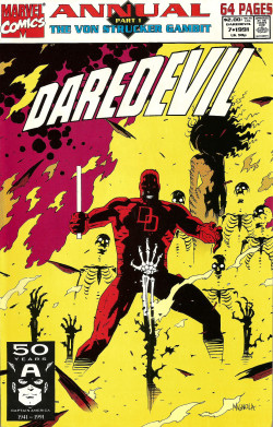 Daredevil Annual No. 7 (Marvel Comics, 1991). Cover art by Mike Mignola.From a comic shop in New York.