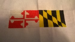 Half of my Maryland flag cross stitch is DONE! Finally lol. It’s only taken me since November