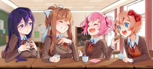 animefemme:The Literature club is in session [DDLC]