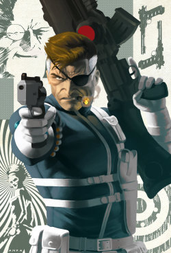 foreignmattercomic:  SSC - nick fury by *anklesnsocks Nick is going to kick all your asses because that is what he does. 