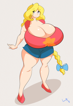theycallhimcake: l-a-v:  @theycallhimcake Does Cassie like cartoons? c:  Compare this to the last time I drew her.  WHOA MAMA man, she pulls off that shirt really well : D ty man! 