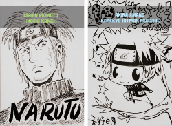 sasukeh-uchiha:  Popular Mangaka draw Naruto (10th Anniversary)           