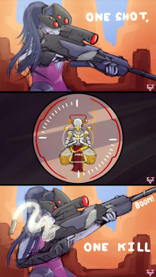 Zenyatta fans rejoice, Widowmaker doesn’t one-shot him anymore c:I amused myself with this, thought I’d share.