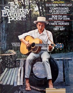 the60sbazaar:  Bob Dylan on the cover of the Saturday Evening Post magazine (November 1968) 