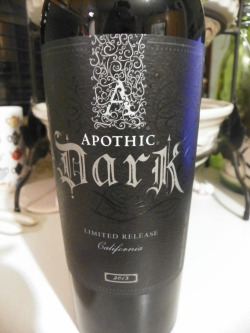 I felt crappy today and Joseph got paid so we bought a bottle of wine. Its a limited release for Halloween but I just love how gothy it looks ^-^ I cant wait to see how it tastes in a little bit.