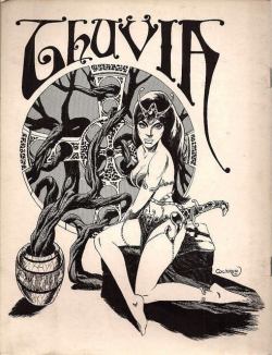 vintagegeekculture:  Beautiful, unusual Thuvia illustration by Dave Cockrum. Looks more Elric-y than Barsoom.