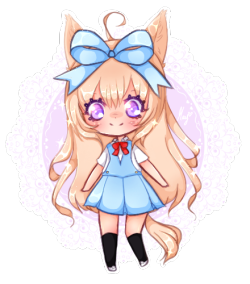 xmayuu:   My Sorcer from Tera, she is called Riniu ;v ; ! I’m currently experimenting with my art for a style that I feel happy with, this might be it !! &lt;33 Link to Deviantart post - http://xmayuu.deviantart.com/art/Riniu-506469233 Please do