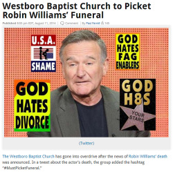 matt-smith-and-baconnn:  theimpossiblesoufflegrl:  matt-smith-and-baconnn:  This is too much  That is absolutely disgusting!!!!!!! They are NOT baptist and they are NOT Christians! They are a cult and they need to be stopped somehow! How do they expect