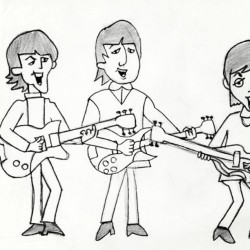 The Beatles 2 #johnlennon #lennon #george #harrison #beatles #thebeatles #music #rock #sketch #drawing #draw