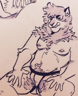 fluffyboobs: Them jockstrap undies are … so hot …  He/Him, character is trans masc 
