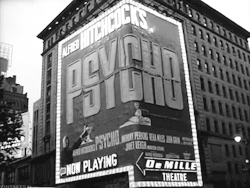 vintagegal:  Psycho opened in New York City at the DeMille Theater (and the Baronet) on Thursday June 16th 1960 