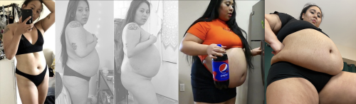 mochiibabiifeedii:  No this isn’t a pregnancy progress photo…I just eat wayyy too much 🤤
