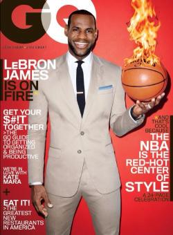 beintheloop:  Fashion News: Lebron James Covers The March Issue Of GQ Magazine. Lebron keeps the fire on even during the all-star break gracing the cover of GQ’s 2014 March issue. With a very dapper &amp; simple agent suit, keeping things clean and