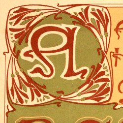 michaelmoonsbookshop: Art Nouveau Lettres - fine lithographed alphabet fonts Lettres et Enseignes Dourdan: Librairie H.Vial, successeur de Ch. Juliot c.1900 
