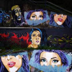 Las #calles de #puertomontt #hablan #solas #arte #urbano #mujer #mural #pared #wall #murallas #ocultas #bob #3  (en Puerto Montt, Chile)