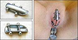 lezlexi:  little pets should have these piercings installed early. explaining what they mean and who cuntrols them will encourage arousal from humiliation and training