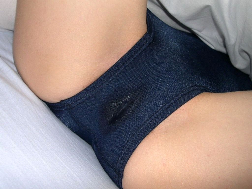 Women in sexy panties wet spot