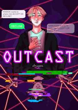 alinaazac:    Who is the OU@T?CAS#((;T*:;!???Inspired from @flirtaus’ amazing BTS AU OUTCAST