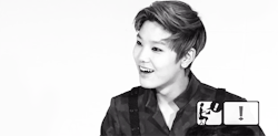 bap-ftw:  Zelo's adorable shocked face when the interviewer asked him to do high notes ♥    