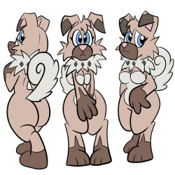youobviouslyloveoctavia: pembrokewkorgi:   Been feeling really burnt out lately, so I decided to randomly draw a anthro Rockruff for the hell of it. I both like and hate how this came out, but let me know what you think of her.   She’s so adorable Pemmy!