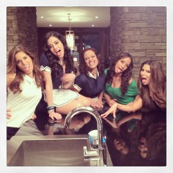 devious-maids:  (From left to right) Ana Ortiz, Edy Ganem, Judy Reyes, Dania Ramirez and Roselyn Sanchez on the set April 11, 2013.
