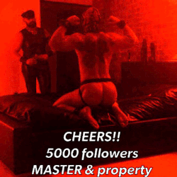 masterpitbulls-dogslaverex:  MASTER PITBULLS &amp; dogslaverex chuffed to reach 5000 horny followers. Thanks for all the likes, reboots and messages.  More now on xtube:www.xtube.com/profile/masterofrex-53569361
