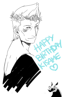 mistawolfie:  Happy Birthday Kisame! Sorry it’s a crappy doodle, I need a calendar in my room…