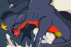 ethereal-em:  Garchomp is kicking up a Sandstorm!Garchomp has always been one of my favorites, a powerful asset to my team, and it’s about time I gave it some love!More Pokemon and art coming soon, may it be sketches or full pieces.