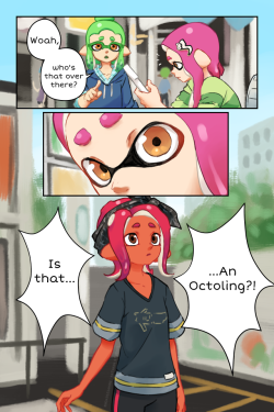 natahanstudios: I can’t wait for the day when the plaza is absolutely overrun with adorable Octolings. On Twitter. 