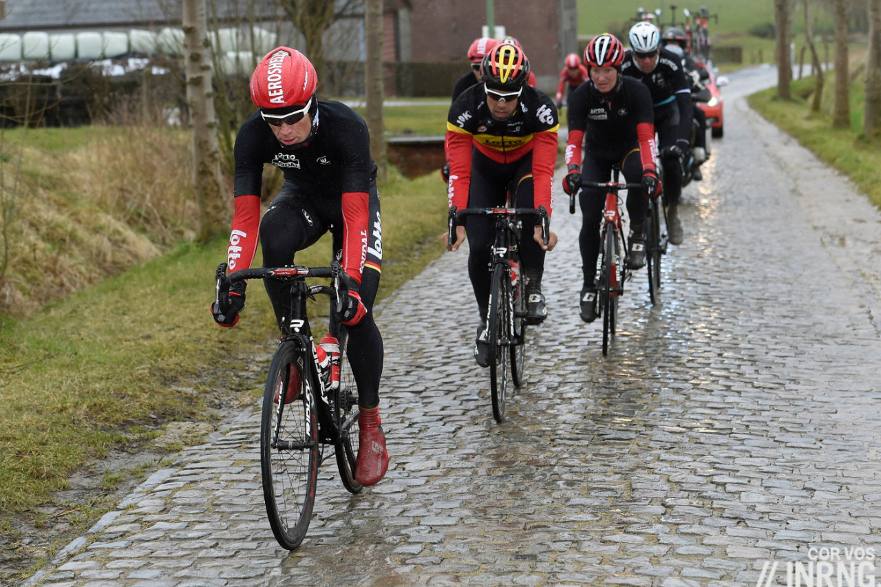Photo: Lotto-Soudal rode and now pre-race tip Jurgen Roelandts is out of the race. 