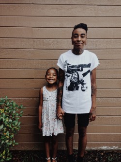 brennanxvegan:  Today is the first celebration of being a father to the most creative and inspiring little kid I could ask for. She has been the most accepting with my transition, and I love her. Shout out to the non-binary and trans*folks who may be