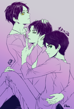 ereri-is-life:  urnI have received permission from the artist to repost their work. Please DO NOT reproduce their work without proper permission!! { x } 